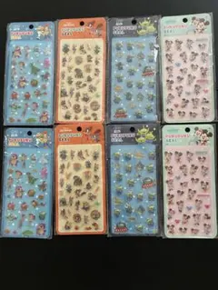 ディズニープクプクシール8点セット