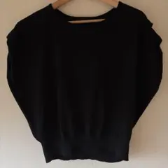 グローバルワーク黒いドルマンスリーブニットトップスサイズM