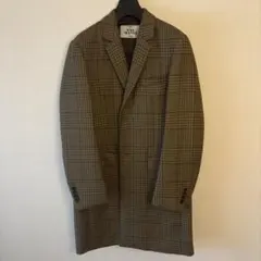 チェスターコート　チェック柄