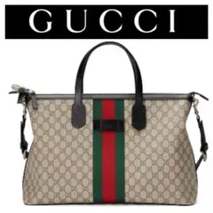 ★良品★GUCCI グッチ GGスプリーム ダッフルバッグ ショルダー トート
