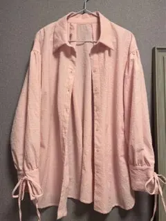 ピンク シャツ Mサイズ CIAOPANIC TYPY チャオパニック リボン