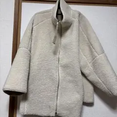 チャオパニックティピー　2wayクリーム色 ムートンコート　ダブルジップ