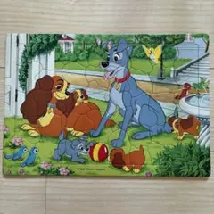 入手困難】25年程前のパズル 40ピース Disneyわんわん物語 ㈱テンヨー