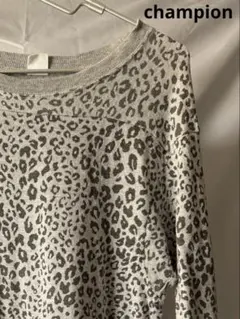 Champion ヒョウ柄　七分袖　チャンピオン