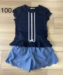 Tシャツ・パンツの２点セット　100サイズ