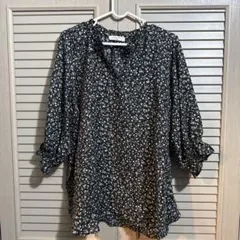 ⭐︎最終値下げ⭐︎Samansa Mos2 花柄五分袖ブラウス