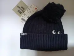 【新品未使用タグ付】M/L ユニクロ アニヤハインドマーチ ネイビー ニット帽