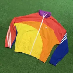 adidasレインボージャケット アディダスレインボー マルチカラー 