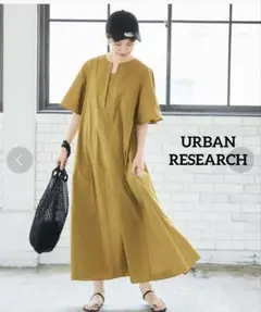 URBAN RESEARCH 綿ナイロンフレアワンピースのサムネイル