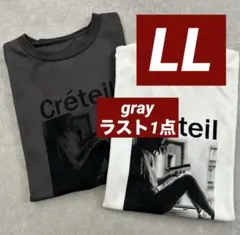 LLサイズ数量限定新品しまむらrumi フォトプリントTシャツ Créteil