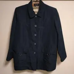 ネイビー ボタン付きジャケット