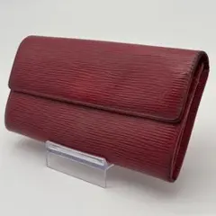 LOUIS VUITTON エピ ポルトフォイユサラ 長財布 レッド