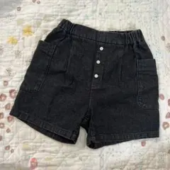 ローリーズファーム　キッズ　ブラック　デニム　ショートパンツ 120 130