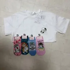 mofusand Tシャツ 靴下 セット モフサンド ポケットTシャツのサムネイル