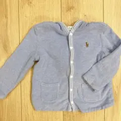 【値下げ！】ラルフローレン　フード付きカーディガン　リバーシブル　ベビー　12M