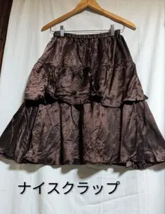 セール ナイスクラップ ♡フェアリーグランジ ティアードスカート 千鳥格子のサムネイル
