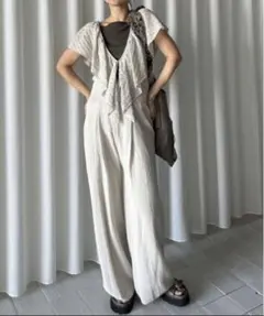 新品　AMERI MEDI RUFFLE KNIT ROMPERS