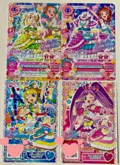 アイカツ プリパラ 劇場版　特典 あかり　らぁら　ひなき みれぃ　４枚セット