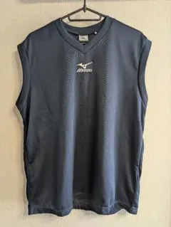 Mizuno ネイビー Vネック ノースリーブ アンダーシャツ