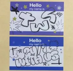 TWS Sparkling Blue ロゴ カード 2枚セット トレカ