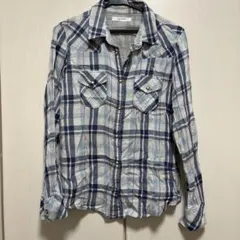 レディース 長袖チェックシャツ コットン