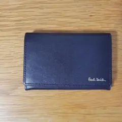 Paul Smith ネイビー レザー 名刺入れ