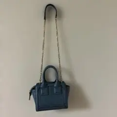 再お値下げZARA水色クロコダイル風 チェーンショルダーバッグ