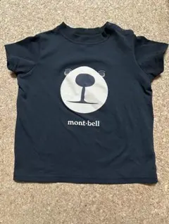 【12/1〜値下げ】mont-bell クマ顔 Tシャツ 80サイズ ブラック