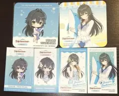 学マス　スイパラ　海の家　月村手毬コースター・カードセット