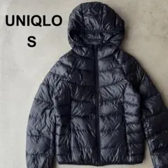 【UNIQLO】ユニクロ　S　ウルトラライトダウン　パーカー　黒
