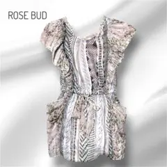 良品 ROSE BUD チュニック ワンピース 総柄 フリルピンクFレディースのサムネイル