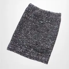 タイトミニスカート スパンコール 派手 キラキラ 個性的 洗える ウエストゴム