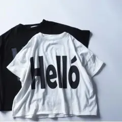 NARU/ヴィンテージレアルツイストLIGHT HelloプリントT (1)のサムネイル