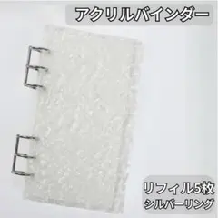 アクリル バインダー 貯金 韓国 Saving A6 リフィル5枚付 シルバーR