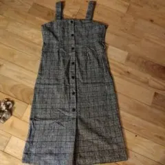 チェック柄キャミワンピース Lサイズ