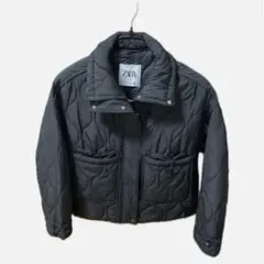 ZARA キルティングジャケット ブラック Mショート丈ザラ 春秋冬
