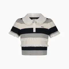 Bibiy. JAMIE FRILL TOP ボーダー 半袖 bibiy. JAMIE FRILL TOP ボーダーフリルシャツ - メルカリ