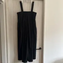 ジャーナルスタンダードレリュームレーヨンリネンサロペット ブラック