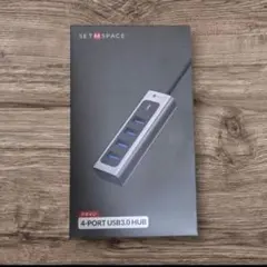 SET SPACE 4ポート USB 3.0ハブ 高速 軽量 USBハブ