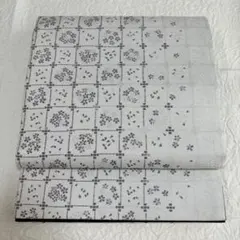 印伝 着物新品未使用絹宗三郎紫根染京印傳絹反物正絹