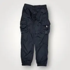 23ss PRADA Re-Nylon 三角ロゴプレート　カーゴパンツ　ブラックのサムネイル