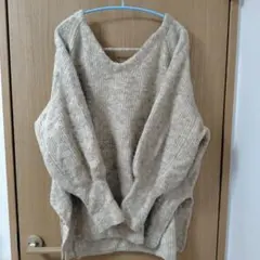 kastane メランジVニット アイボリー