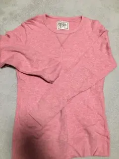 OLD UNIQLO 00s ライトピンク 前V スウェット トレーナー M