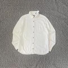 00s gap 長袖 シャツ 無地 コットン ドレープ 白 y2k ホワイト