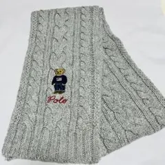 Polo Ralph Lauren ケーブルニットマフラー　グレー