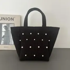パール付きヌビバッグ