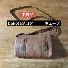 중고 品 Dakotaダコタ キューブ ショルダーバッグ キャメル