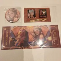 ツイステ 寮服缶バッジ、ビッグクリアカード、ハロウィン特典 カリム・アルアジーム