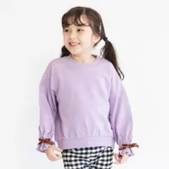 新品！ブランシェス　袖リボン付きトレーナー　150cm