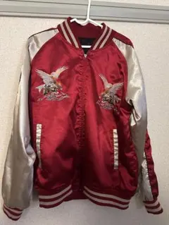 東洋 M18332 サテン スカジャン 立川基地×龍 富士 虎 size M - メルカリ
